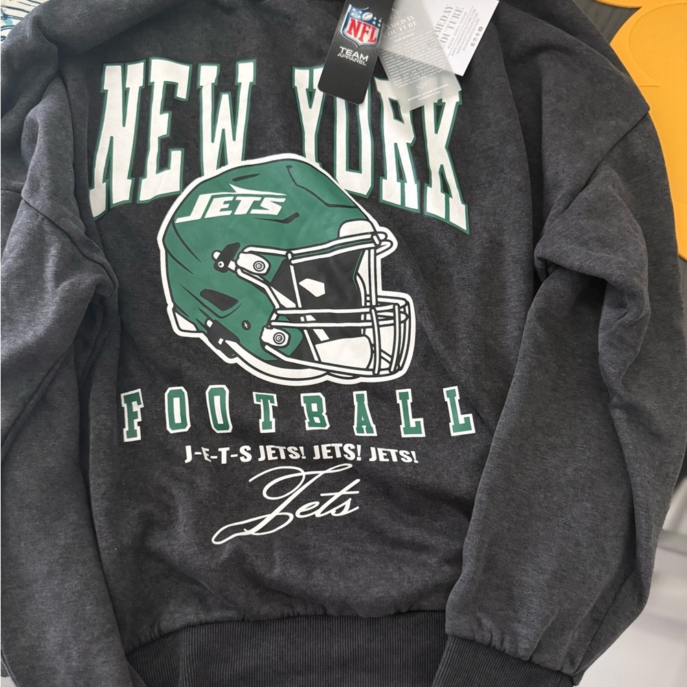 NFL Jets Gameday Couture Dark Gray Sweatshirt